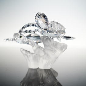Swarovski Crystal Figurine, Baby Sea Turtles