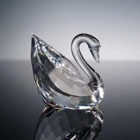 Swarovski Feathered Beauties Crystal Figurine, Swan