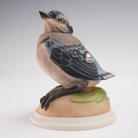 Boehm Porcelain Figurine, Baby Blue Jay 436