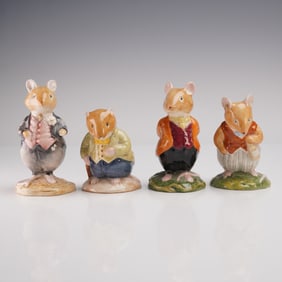 4pc Royal Doulton Brambly Hedge  Mouse Figurines