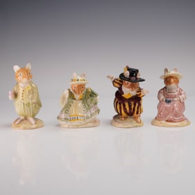 4pc Royal Doulton Brambly Hedge Mouse Figurines