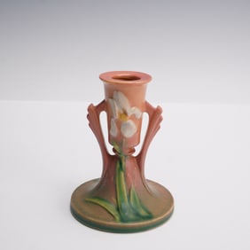 Roseville Pottery Iris Small Bud Vase, 1135-4.5