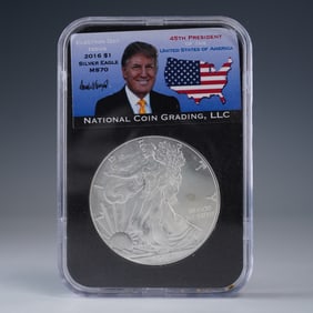 2016 Eagle American Silver Dollar Coin NCG Graded MS 70