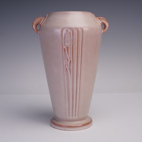 Roseville Pottery Vase, No. 797-8, Pink Glaze