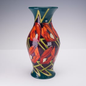 Moorcroft Pottery by Kerry Goodwin Vase, Tulip Stairs