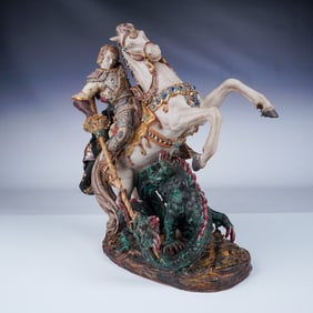 Eugenio Pattarino Saint George as Dragon Slayer Figurine