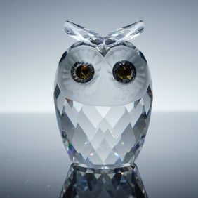 Swarovski Crystal Figurine, Owl Large 010022