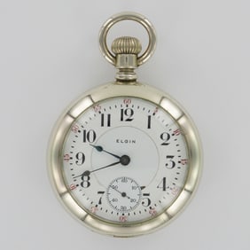 Elgin Nat'L Watch Co. 18S LS Dueber Silverine Pocket Watch