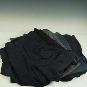 6pc Italian-Made Designer Men's Trousers