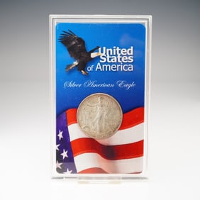 2002 U.S. Mint American Silver Eagle One Dollar Coin