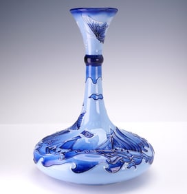 Moorcroft Pottery by Rachel Bishop Centenary Vase, Florian Yacht