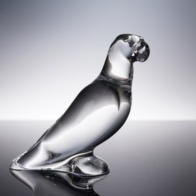 Baccarat Crystal Figurine, Parrot