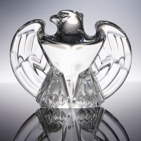 Steuben Crystal Paperweight, Eagle