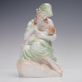 Herend Porcelain Figurine, Motherhood
