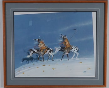 Rance Hood Limited Edition Framed Lithograph, Signed and Numbered