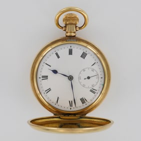 Swiss 16S Gold Filled HC Pocket Watch, Dennison Star Case