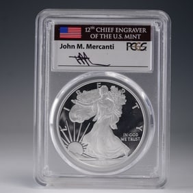 2018-W American Silver Eagle Type 1 Dollar PCGS Graded PR70 DCAM FDOI