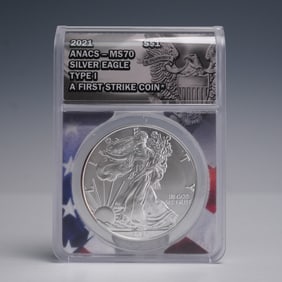 2021 American Silver Eagle, Fine Silver Type 1 Dollar Coin