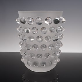 Lalique Mossi Crystal Vase