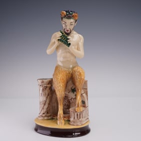 Limited Edition Peggy Davies Ceramics Kevin Francis Figurine, Pan