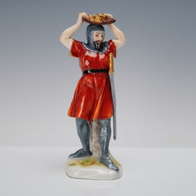 Volkstedt Porcelain Knight Figurine