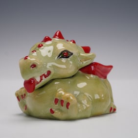 Kevin Frances Ceramic Face Pot, Draco