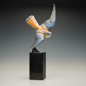 Eugene Morelli American Kestrel Bronze Sculpture