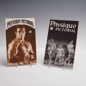 2pc Physique Pictorial Magazines, 1961 Vol.11 No.1, 1965 Vol.14 No.4