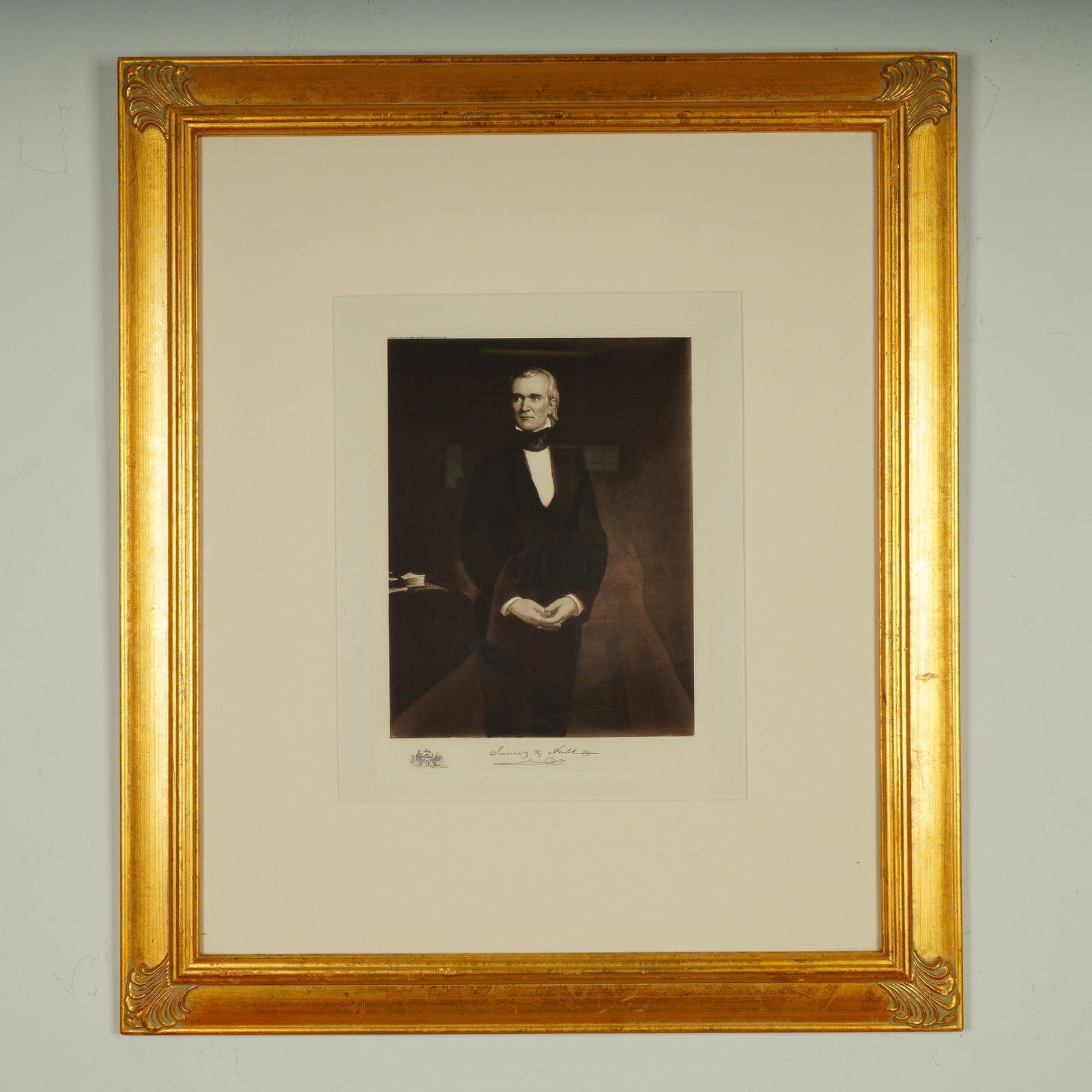 James K. Polk Engraving from The White House Gallery of Portraits w/ COA (1 of 7)
