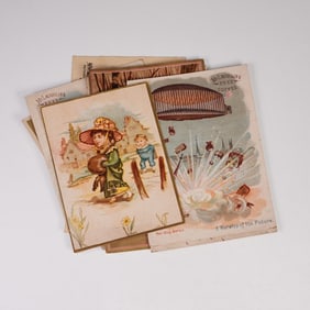 10pc Antique Postcards, McLaughlin's Coffee Warships Edition and More