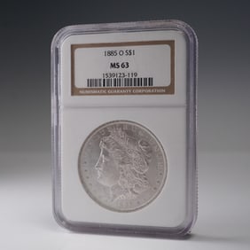 1885-O Morgan Dollar Silver Dollar Coin NGC Graded MS 63