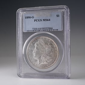 1890-O Morgan Dollar Silver Dollar Coin PCGS Graded MS 64