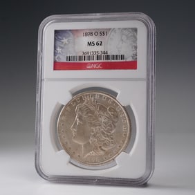 1898-O Morgan Dollar Silver Dollar Coin NGC Graded MS 62