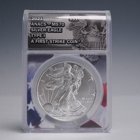 2021 American Silver Eagle, Fine Silver Type 1 Dollar Coin