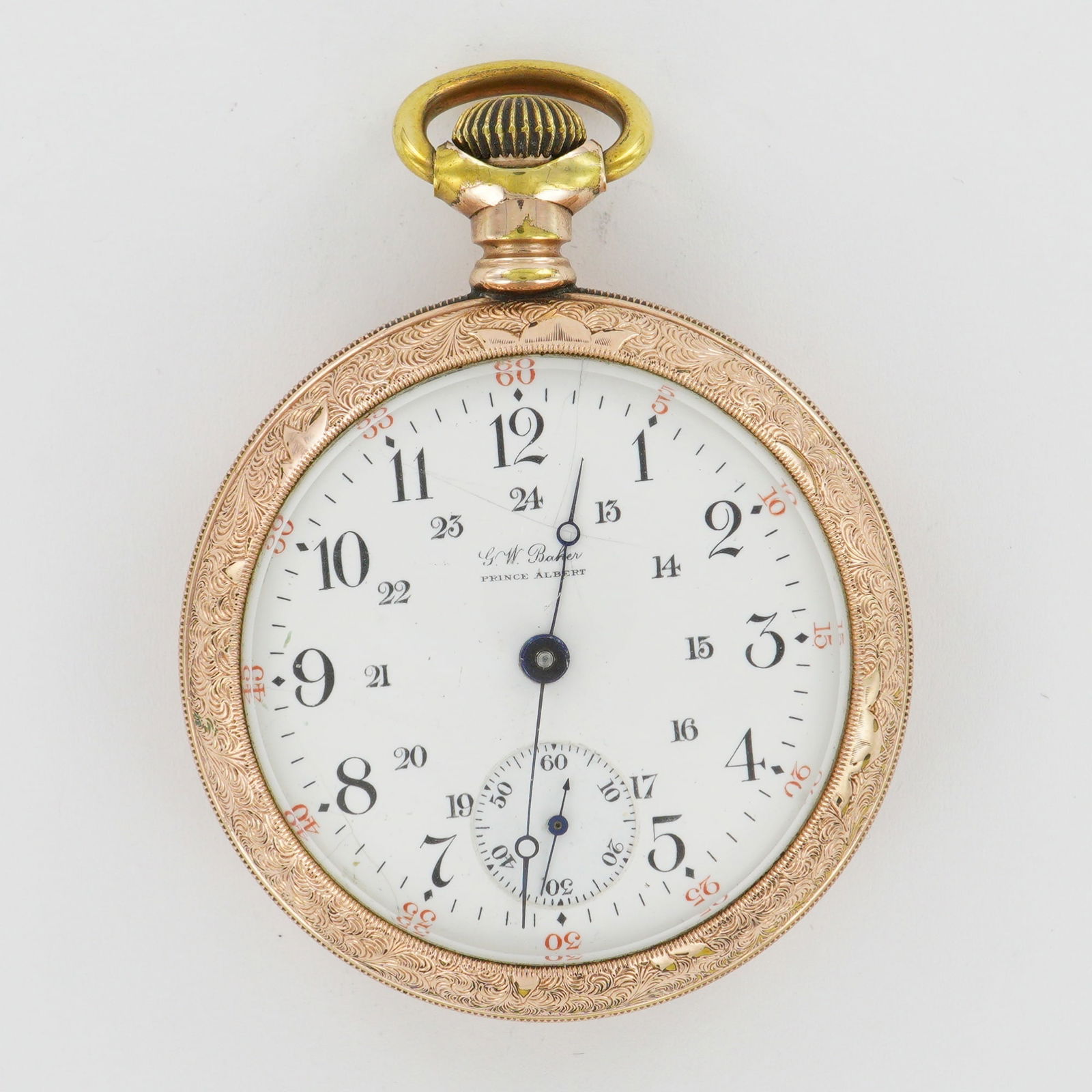 Illinois Watch Co. Bunn Special 18S LS Rose Gold Filled Pocket Watch (1 of 6)