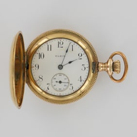 Elgin National Watch Co. 0S Gold Filled HC Ladies Pocket Watch, Napoleon