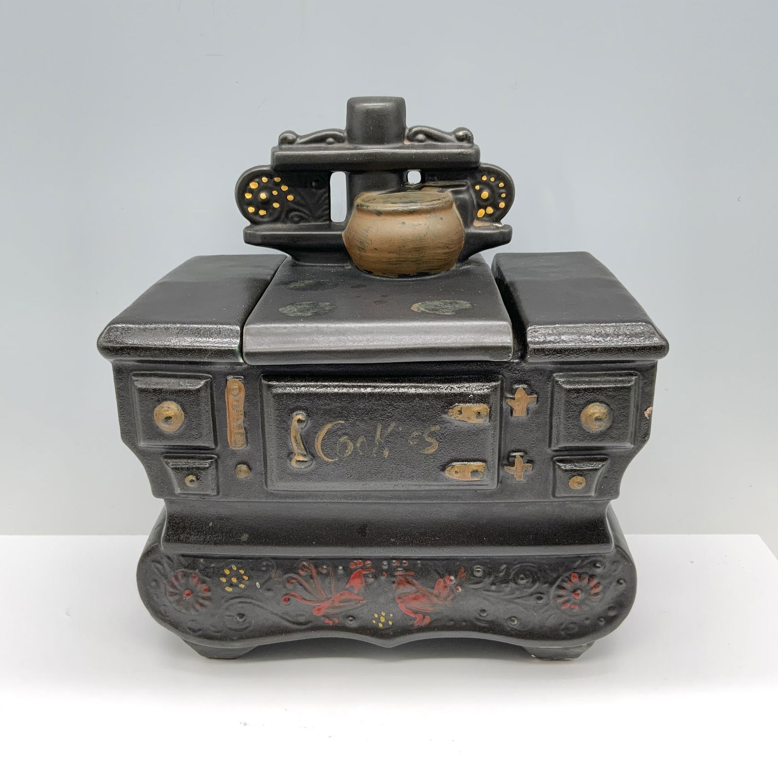 Mccoy USA Collectable Pottery, Black Stove Cookie Jar (1 of 3)