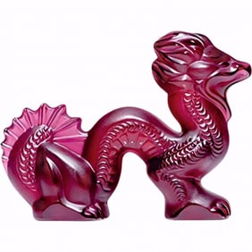 Lalique Crystal Figurine, Dragon, Sealed Box