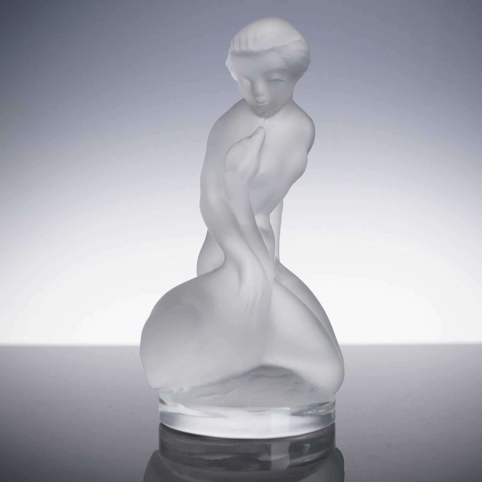 Lalique Crystal Figurine, Leda and the Swan (1 of 5)