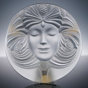 Lalique Crystal Paperweight, Psyche