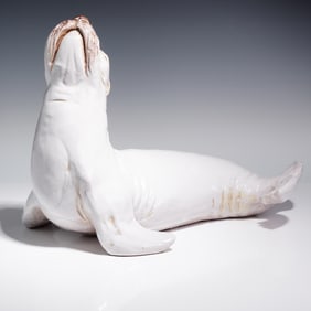 Italian Terra Cotta Seal Sculpture