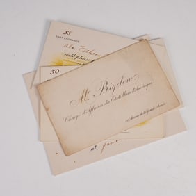 5pc White House Invitations & Mrs. Truman Reception, 1952-1953