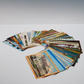 40pc Vintage Travel and Scenic Postcards