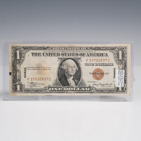 1935 $1 Silver Certificate WWII Hawaii Overprint Banknote
