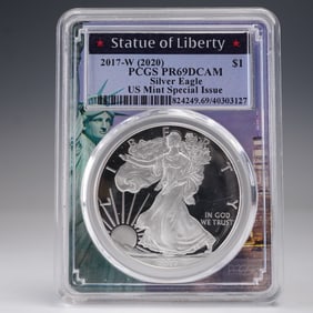 2017-W American Silver Eagle Type 1 Dollar PCGS Graded PR 69 DCAM