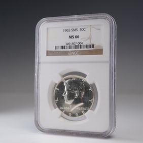 1965 SMS Kennedy Half Dollar Coin NGC Graded MS 66