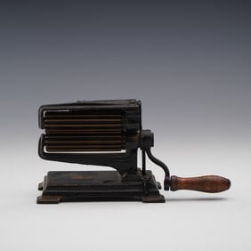 19th Century Eagle Cast Iron Fluting Machine