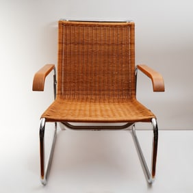 Marcel Breuer, ICF Germany Mid-Century Bauhaus Design Lounge Chair B-35