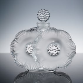 Lalique Crystal Deux Fleurs Perfume Bottle