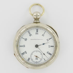 Elgin Nat'L Watch Co. 18S LS KWKS Silveroid Case Pocket Watch